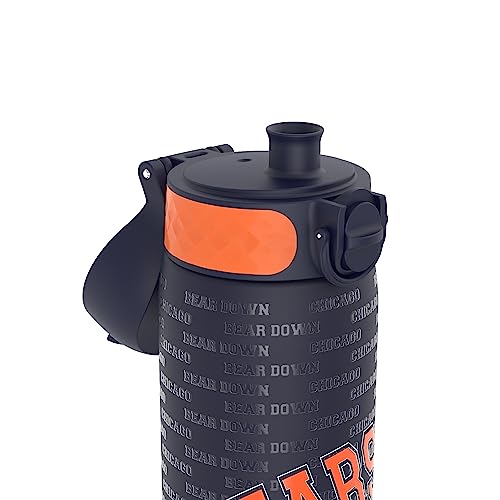 Ion8 NFL Chicago Bears Lightweight Steel Water Bottle, 600 ml/20 oz, Non-Insulated, Leak Proof, Easy to Open, Secure Lock - Image 3