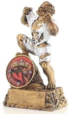 Decade Awards Victory Monster Shield Trophy | Triumphant Beast Award - 6.75 Inch Tall Chili Cook-Off - Bowling - Fantasy Football - Poker - March Madness - Top Sales - Golf - Disc Golf