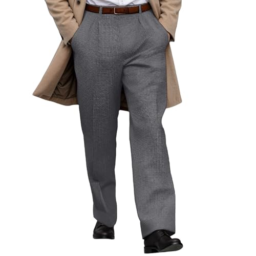 Pantalon habillé décontracté style classique moderne à jambes droites