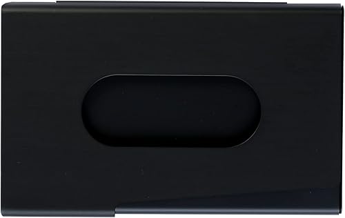 Miniatura 3 de BONSYL® Portatarjetas de visita de aleación de aluminio, soporte para tarjetas de visita, colorido bolsillo para mujeres y hombres.