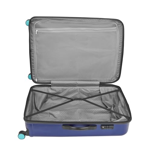 Image of Safari Ignite 8 Wheels 81 Cms Large Cabin Trolley Bag Hard Case Polycarbonate 360 Degree Wheeling System Luggage, Trolley Bags for Travel, Suitcase for Travel, Midnight Blue