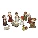 Nativity Figurine Set of 11 Polystone Children Figures 1" to 3"H