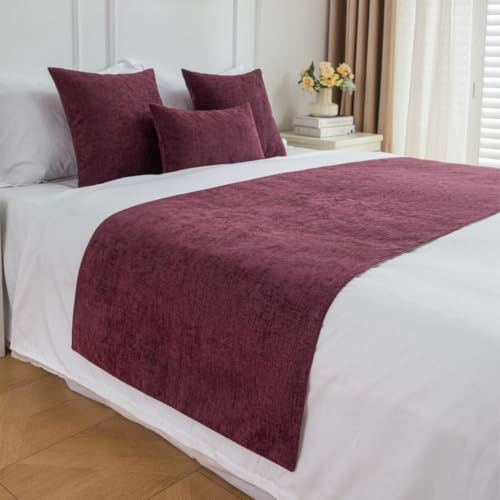 Protector de ropa de cama para hotel morado 65x180 cm de algodon 2