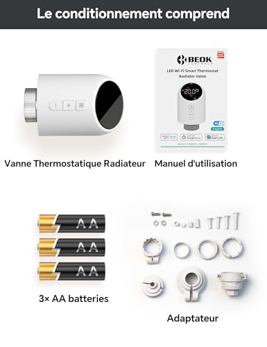Vanne thermostatique connectée WiFi programmable compatible Alexa Google Home - 7