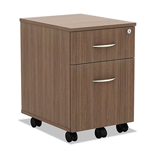 Alera Alevabfwa Valencia Series 15.88 In. X 19.13 In. X 22.88 In. Mobile Box Mobile Pedestal Box File Cabinet - Walnut #TOP7