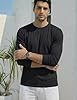 TACVASEN Long Sleeve T Shirt for Men Cotton Casual Basic Tee Shirt Crew Neck Lightweight Breathable Tops for Work Jogging Black, 3XL #1