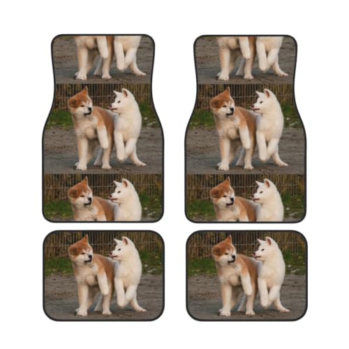 Alfombrillas para coche de Akita ideales para viajes familiares y d&iacute;as de campo