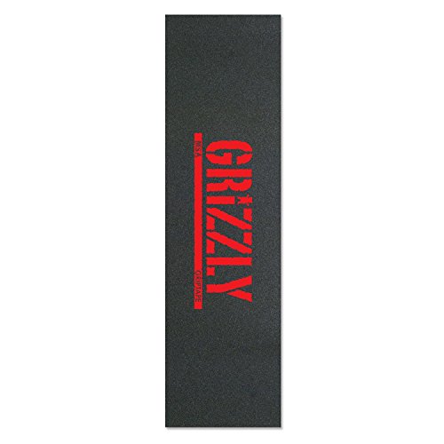 Grizzly Stamp Print Black/Red 9x33 M. Santiago - Single Sheet