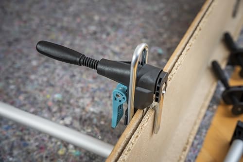 wolfcraft Türfutter-Montage-Set „PRO“ 12tlg. - Komplettset für die Montage von Türen inkl. Richtzwingen, Türfutterstreben und Ausgleichsunterlagen - geeignet für 60 bis 100cm breite Türen - 3679015