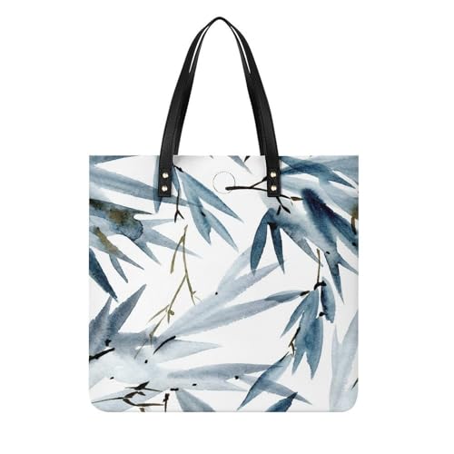 Tote bag pour voyage à motif feuille à l'encre le grand sac shopper qui libère votre style