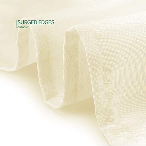 Surmente Ivory Tablecloth for Round Tables, 90-inch Round Table Cloths for Weddings, Banquets, or Restaurants by Surmente - Image 4