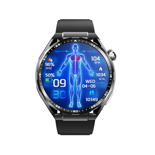 2025 Reloj Deportivo Mujer - De 𝐆𝐥𝐮𝐜𝐨𝐬𝐚 En Sangre Monitor 1.55' Reloj Inteligente Hombre 150 Modos Deportivos Responder/Realizar Llamadas para Android Y iOS F2000517,Steel