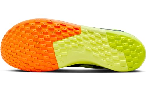 Nike Rival Waffle 6 Road and Cross-Country Racing Shoes (DX7998-701, Volt/Total Orange/Total Orange/Concord) Size 8.53