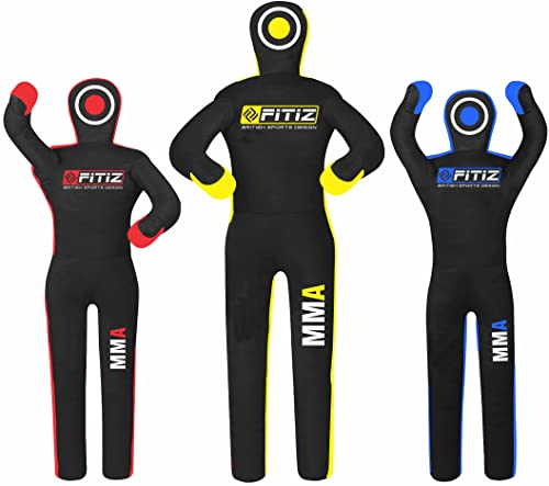 Ya en mundofriki.es: FITIZ Muñeco de boxeo para artes marciales mixtas (sin relleno) brasileño BJJ JIU Jitsu, posición de pie, chupete para lucha, artes marciales, boxeo, karate, entrenamiento (59 pulgadas,
