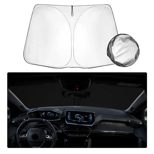 Pare-soleil auto pour Peugeot 2008 évitant la chaleur étouffante et le volant brûlant