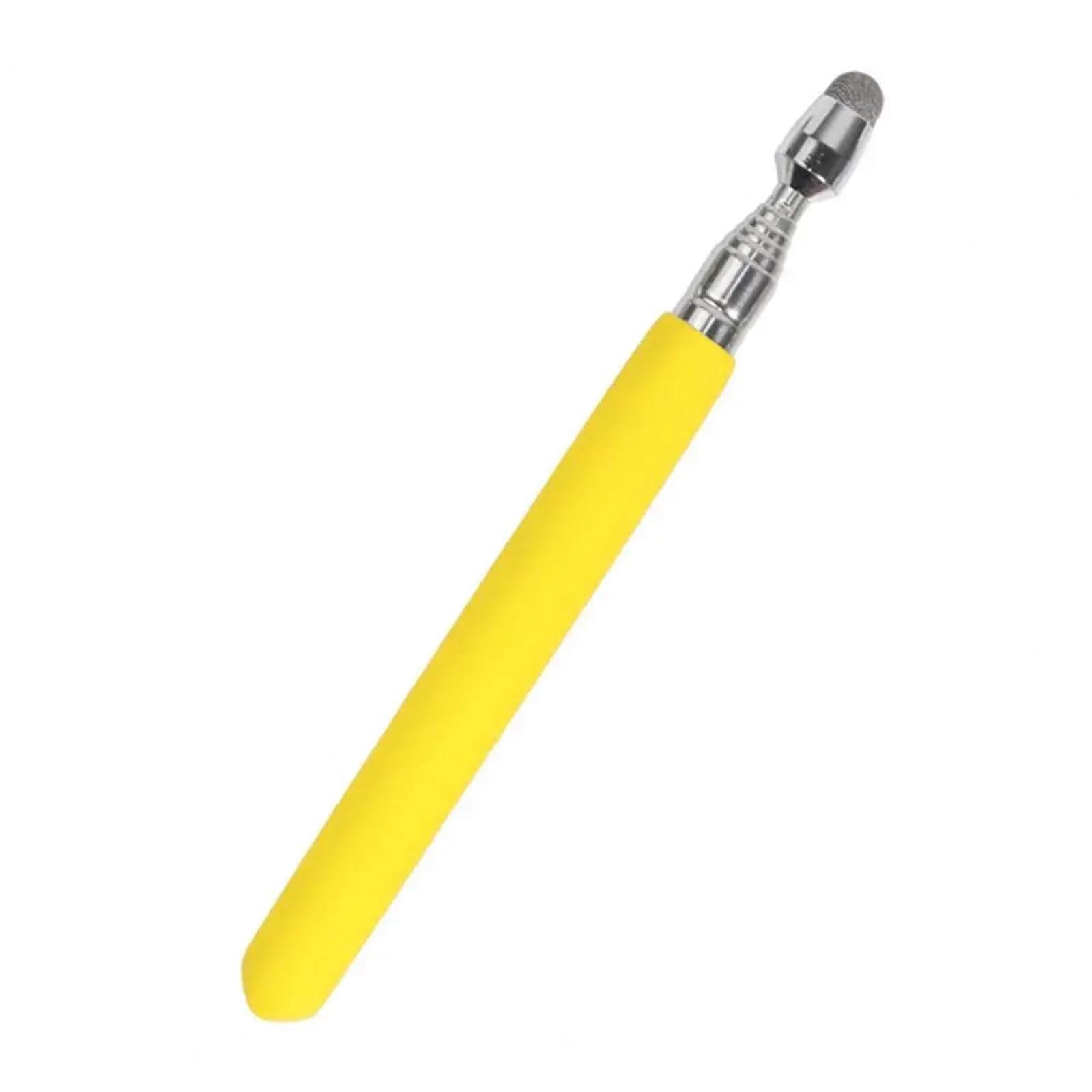 Puntero telescópico for Profesores, Pizarra Blanca portátil Antideslizante, Pantalla táctil capacitiva, Palo presentador, Suministros for el Aula(Yellow)