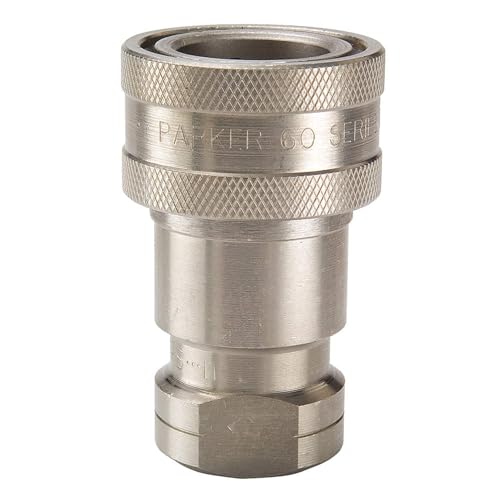 Parker Hannifin SH6-62 Series 60 Type 303 Stainless Steel Multi-Purpose Quick Coupler with Female Pipe Thread, 3.56