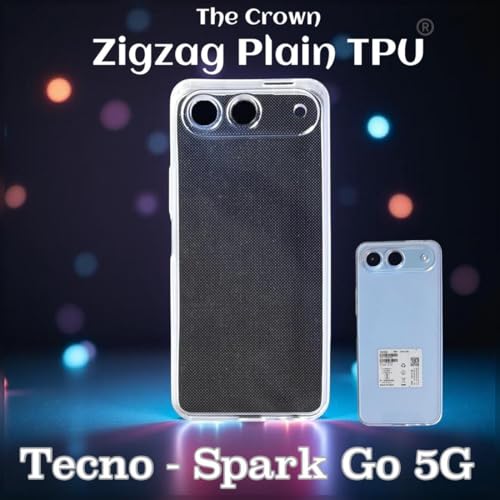 Image of COVERBLACK Cases Flexible Rubber Case Back Cover Compatible for Tecno Spark Go 2025 5G - Transparent