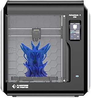 Flashforge Adventurer 4 Lite 3D Printer with Leveling-Free Glass Build Plate and Detachable Nozzle,WIFI Cloud Printing,Resume Printing,Filament Detection,Touch Screen,Build Volume 200x200x250mm