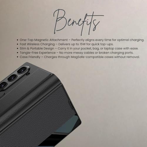Image of TechTrendz Case for Samsung Galaxy Z Fold 7 Stand Case with Pen Slot, Luxury Flip Electroplated Shockproof Glass Hybrid Leather Flip Cover for Z Fold 7 Back Cover [Pen Not Included] (Titanium G)