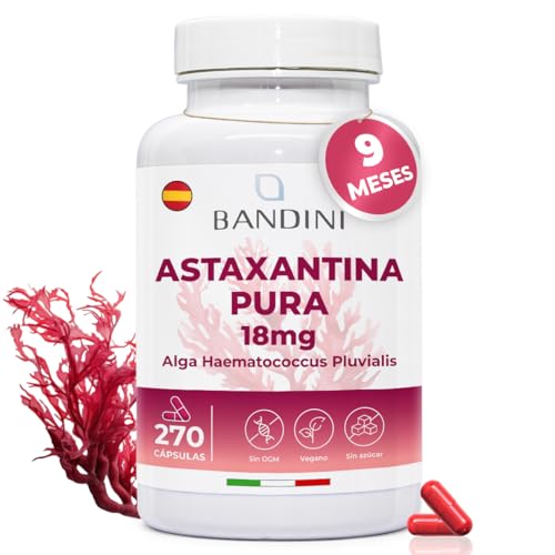 Bandini Astaxantina 18 mg - 270 cápsulas veganas