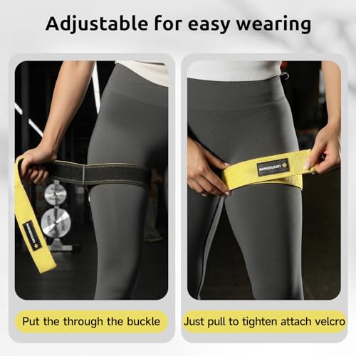 Image of MANUEKLEAR Non-Slip Blood Flow Restriction Bands for Thighs, BFR Booty Bands for Women Glutes Leg, Adjustable Occlusion Thigh Bands for Workout Leg & Hip