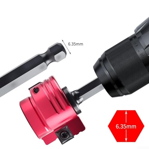 6 tiges hexagonales de 35 mm pour alésoir de tuyau en PVC pour plomberie, supprime les bavures des tuyaux d'eau en PVC ABS pour soutenir les fuites et sécuriser les joints de tuyau (D) – vue 8