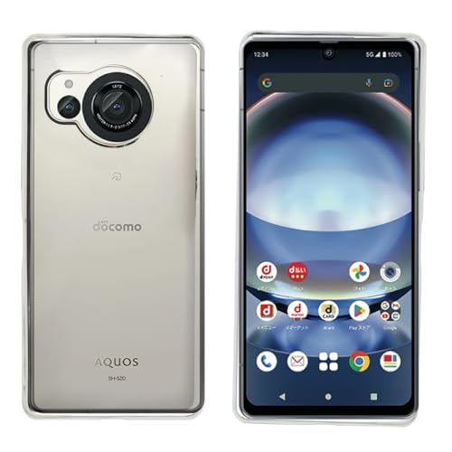 SHARP �V���[�v AQUOS R8 SH-52D �p SIM�t���[ �V���v�� �T�C�h���b�L���H TPU �N���A �ϏՌ� �Ռ��z�� �P�[�X �J�o�[ �ی�P�[�X �ی�J�o�[ TPU �N���A�P�[�X �X�}�z�P�[�X (�V���o�[) �݊�������