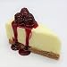 Just Dough It Fake Slice of Cheesecake with Raspberries