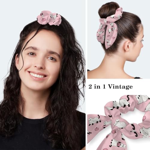Image of Butterfly Scrub Cap Women with Ponytail & Buttons Adjustable Surgical Nurse Hat with Cotton Sweatband for Long Hair