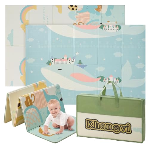 Alfombra Bebe Acolchada Plegable 120x180x0.8cm — Tapete Actividades Bebe