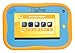 LEXiBOOK Junior Tablet - The Entertaining & Learning Android Tablet for Kids 3-6, Sturdy Design, Front Camera, Educational and Fun Content – Blue/Yellow – MFC280EN