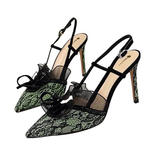 High Heels Hashion Sexy Banquet Slim Women's Shoes Stiletto High Heels Rhinestone Lace Hollow Sandals