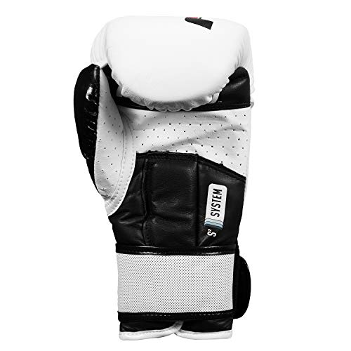 Fighting Sports S2 Gel Power Sparring Gloves, White/Black, 16 Oz #TOP1