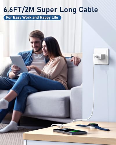 Upgraded 2in1 for Apple Watch Charger 6FT + iPhone 18Pro/17/16 Fast Charger - image 7