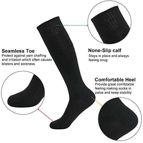 image for DD DEMOISELLE Knee High Workout Socks, Men Women Comfortable Halloween