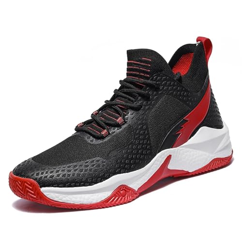 Zapatillas de baloncesto altas con absorción de impactos y suela antideslizante para hombre