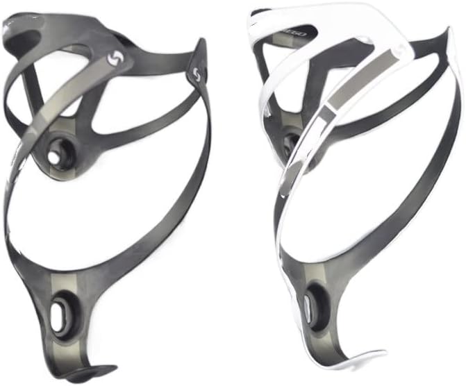 GFMODE 2pcs carbon fiber bottle cages bike parts bicycle water cages cycling matte finish bike water older (Color : 2pcs black comego)