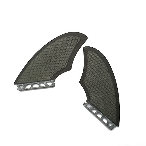 UPSURF Tabla de Surf Fibra de Vidrio Aletas Surf Estilo Tener Panal Aleta de Quilla Thruster Set (FUT-Grey)