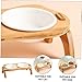 Toddmomy 1set Elevated Cat Bowl High Base Feeder for Cats and Puppies -Spill Design Easy Eating Position Keeps Room for