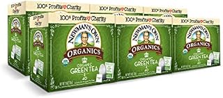 Newman's Own Organics Green Tea, 40 Individually Wrapped Tea Bags (Pack of 6)