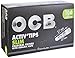 Produktbild OCB ActivTips Slim 7 mm-Aktivkohlefilter mit Keramikkappen-10 x 50 Stück, Silber, smal