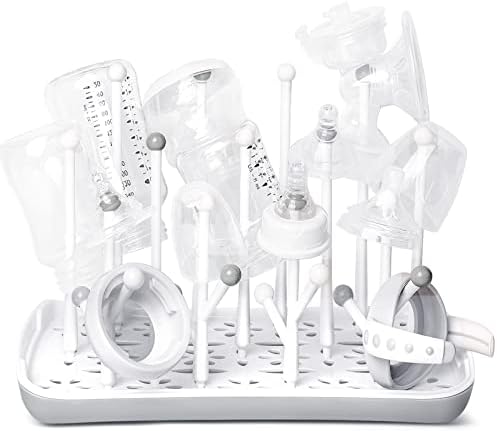 Termichy Baby Bottle Drying Rack: Space-Saving with 13 Hooks & Drain Tray
