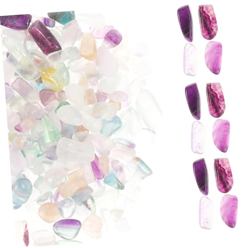 DECOMELODY Bag Natural Crystal Decorative Stones for Aquarium Gravel Flowerpot Stone Decors DIY Craft Gravel Fillers Wear-resistant Vase Filler for Home Wedding Photography and Garden Use