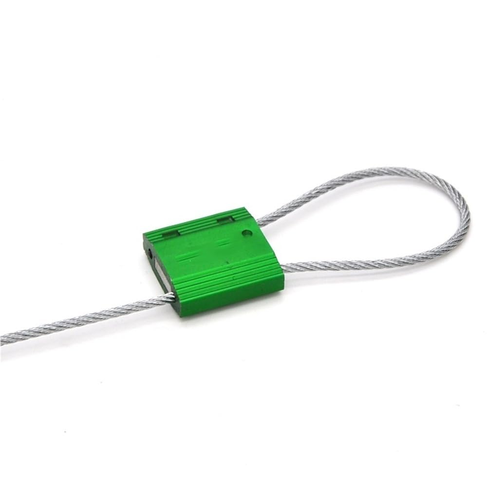 sigillo di sicurezza 10 pezzi 20/30/40 cm fascetta for cavi for container, 2,5 mm di spessore filo acciaio sigillo fili antifurto blocco, etichette spedizione sicurezza for camion merci(30cm)