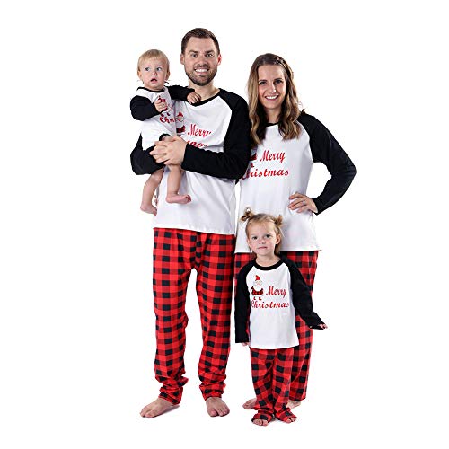 WISREMT Christmas Family Pajamas Matching Sets, Holiday Ideal Gift Family Christmas Pajamas (XX-Large, Men)