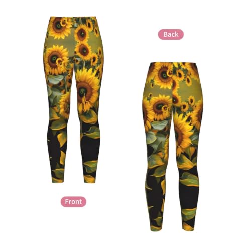 Leggings de compresión suaves florales para mujer que entrena 4