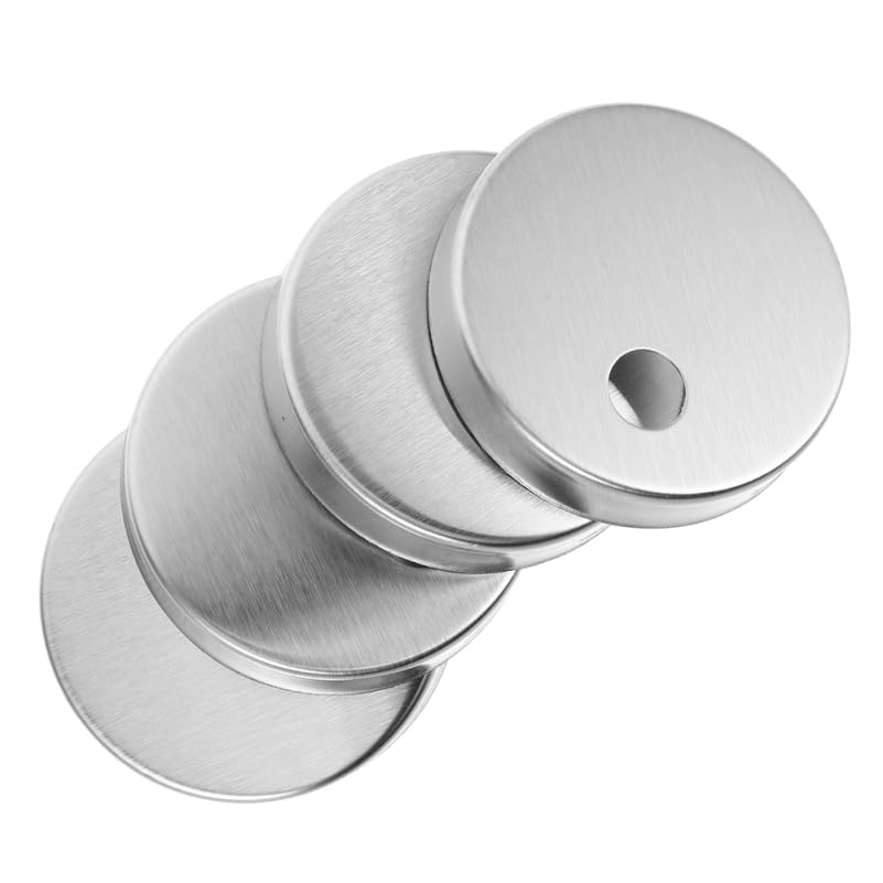 SOLUSTRE 4Pcs Toilet Bolt Decorative Covers Screw Caps for Toilet Seat Fixing Easy Installation Bathroom Accessories