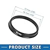 A ABSOPRO Mozzo Centrale anellos da 73,1mm a 66,1mm Plastica Nero (Set di 4) #2