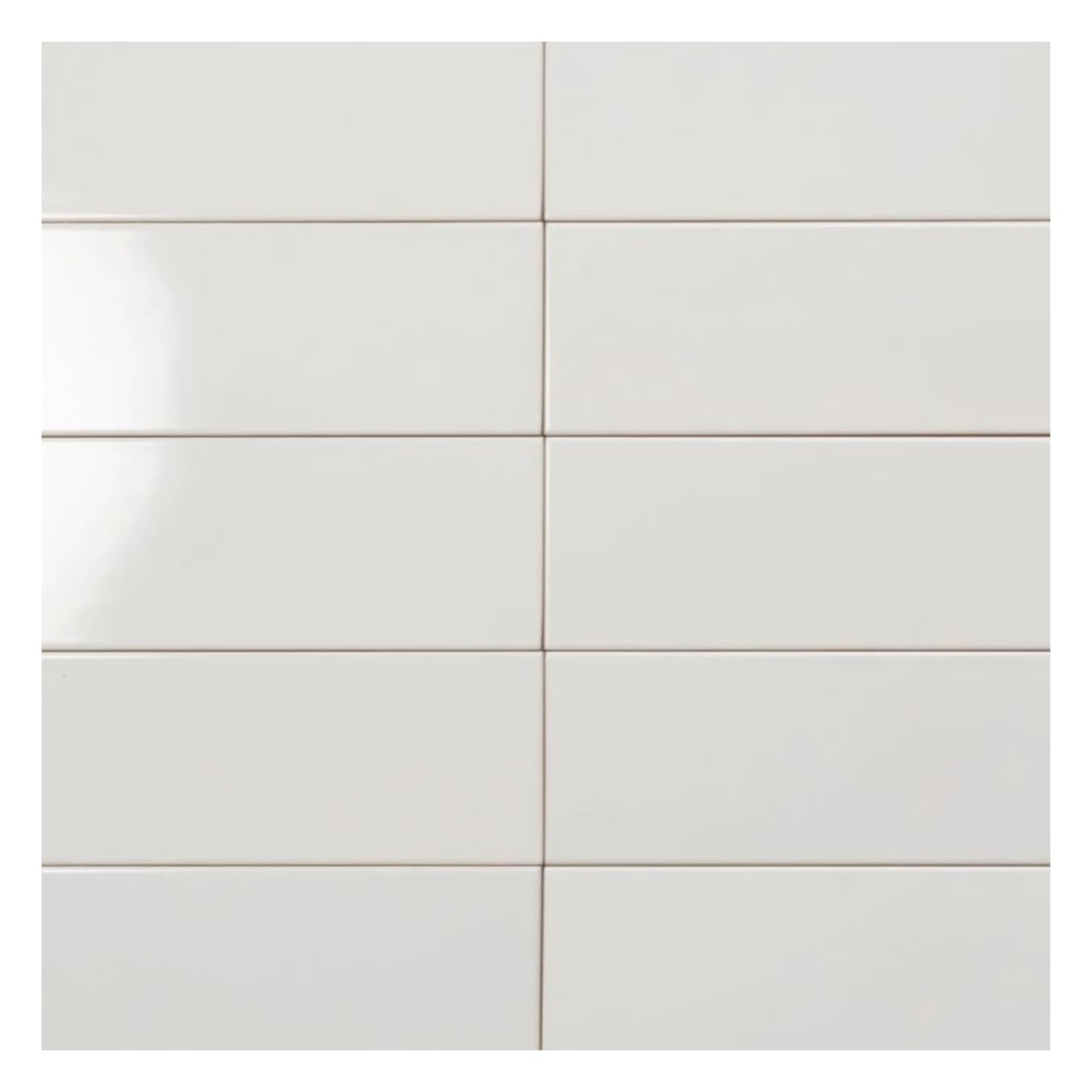 4x12 Glossy White Ceramic Subway Wall Tile – Box Covers 10 Sqft, Ideal for Kitchen Backsplash, Bathroom Shower Walls, Accent Walls, and Fireplace Surrounds
